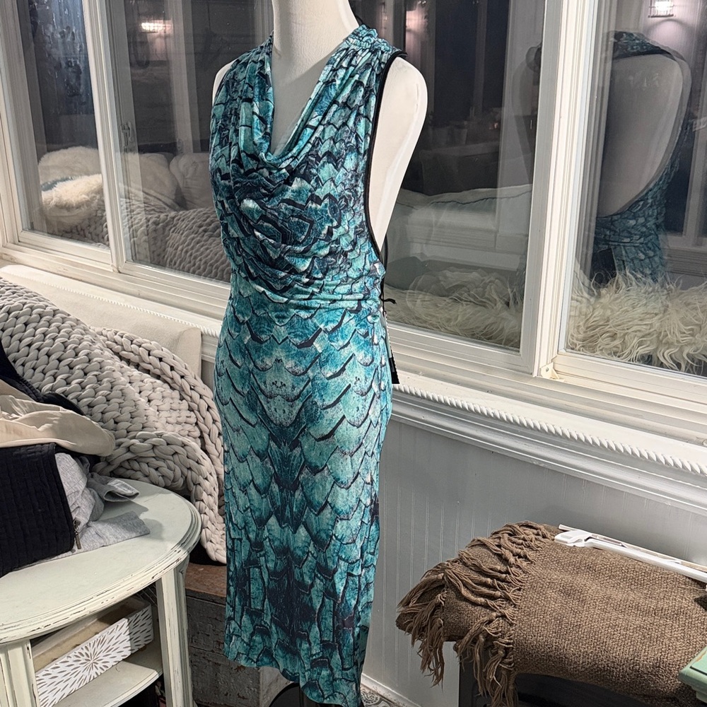 Robert Cavalli Just Cavalli Python print bodycon … - image 4